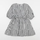 Monoprix - robe noir, blanc - 3/4 ans