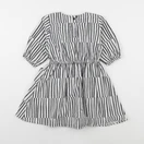 Monoprix - robe noir, blanc - 3/4 ans