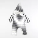 Petit Bateau - combi-pilote beige - 6 mois