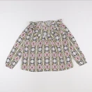 Monoprix - blouse beige, rose - 8/10 ans