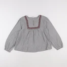 Bonton - blouse blanc, bleu - 10 ans