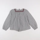 Bonton - blouse blanc, bleu - 10 ans
