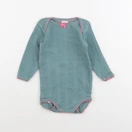 Petit Bateau - body vert - 6 mois