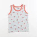 Petit Bateau - maillot de corps bleu - 4 ans