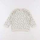 Vertbaudet - sweat beige, vert - 24 mois