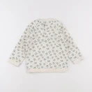 Vertbaudet - sweat beige, vert - 24 mois