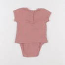 Vertbaudet - body tee-shirt rose - 3 mois