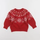 Monoprix - pull rouge - 4 ans