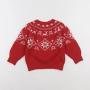 Monoprix - pull rouge - 4 ans