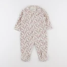 Vertbaudet - pyjama velours beige - 9 mois