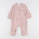 Vertbaudet - pyjama velours rose - 9 mois