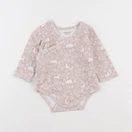 Vertbaudet - body rose - 12 mois
