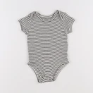 Vertbaudet - body bleu, beige - 12 mois