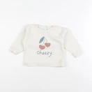 Vertbaudet - sweat beige - 12 mois