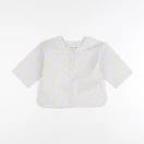 Monoprix - blouse blanc, jaune - 12/18 mois