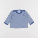 Petit Bateau - maillot de corps bleu - 6 mois