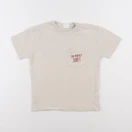 Zara - tee-shirt imprimé au dos beige - 4/5 ans