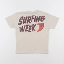 Zara - tee-shirt imprimé au dos beige - 4/5 ans