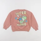 Zara - sweat imprimé au dos rose - 4/5 ans