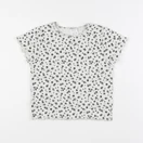 Zara - tee-shirt beige, noir - 10 ans