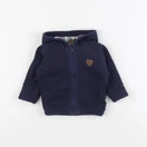 Vertbaudet - gilet réversible bleu - 6 mois