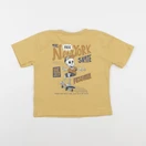 Vertbaudet - tee-shirt imprimé au dos jaune - 4 ans