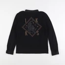 IKKS - polo noir - 8 ans