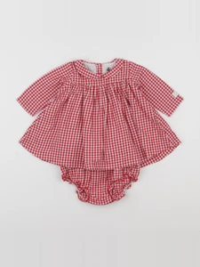 Petit Bateau - robe rouge - 6 mois