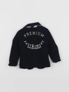 IKKS - veste imprimé au dos, doublé bleu - 6 mois