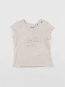 IKKS - tee-shirt rose, or - 6 mois