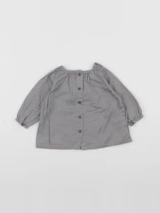 Petit Bateau - blouse gris - 6 mois