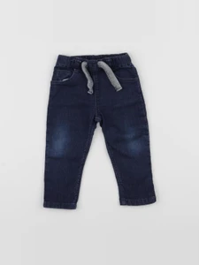 Petit Bateau - pantalon bleu - 12 mois