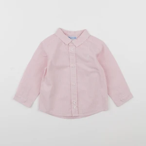 Jacadi - chemise blanc, rouge - 12 mois