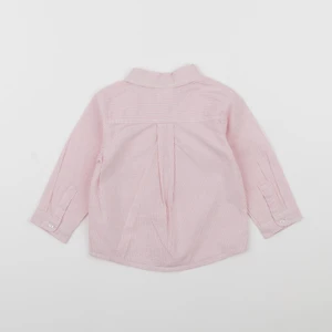 Jacadi - chemise blanc, rouge - 12 mois