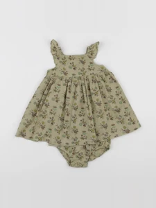 Boutchou - robe vert - 6 mois