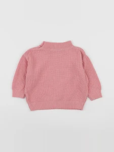 H&M - pull rose - 6/9 mois