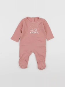 Vertbaudet - pyjama coton rose - 3 mois