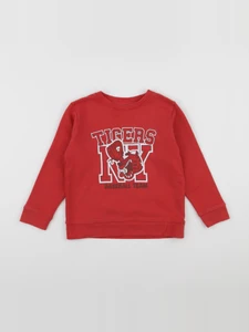 Vertbaudet - sweat rouge - 6 ans
