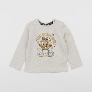 Noppies - tee-shirt beige - 6/9 mois