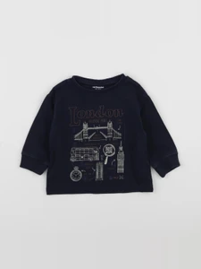 Vertbaudet - tee-shirt bleu - 2 ans