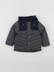 Vertbaudet - doudoune gris - 3 ans