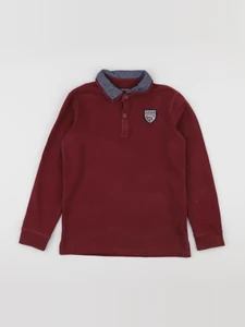 Vertbaudet - polo rouge - 10 ans