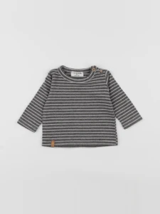 1+ In the family - tee-shirt gris - 3 mois