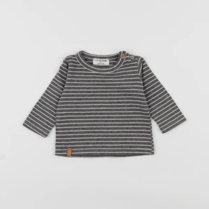 1+ In the family - tee-shirt gris - 3 mois