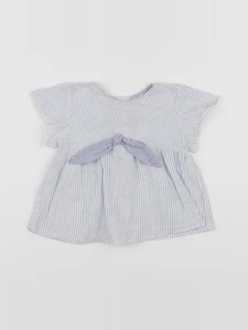 Zara - blouse bleu - 9/12 mois