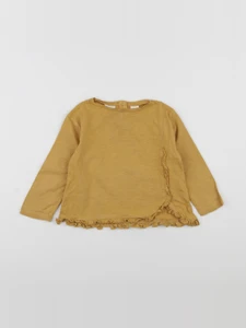 Zara - tee-shirt jaune - 12/18 mois