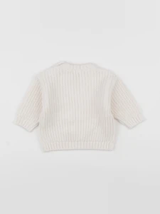 Vertbaudet - pull blanc - 6 mois