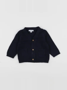 Vertbaudet - gilet bleu - 6 mois