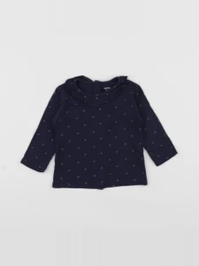 Vertbaudet - tee-shirt bleu - 9 mois