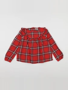 Vertbaudet - blouse rouge - 8 ans